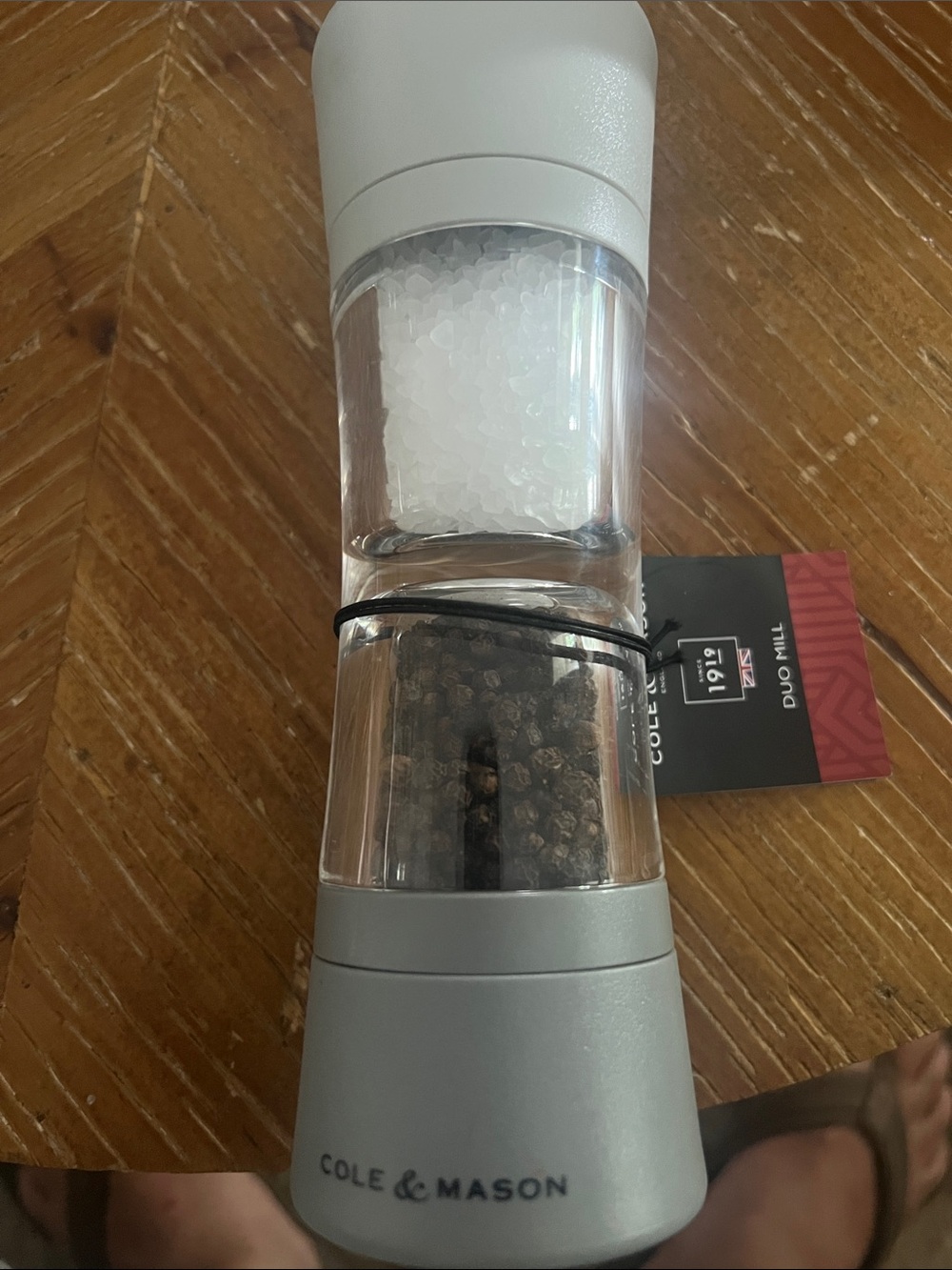 Cole & mason duo mill Silver Dual Salt and Pepper Mill